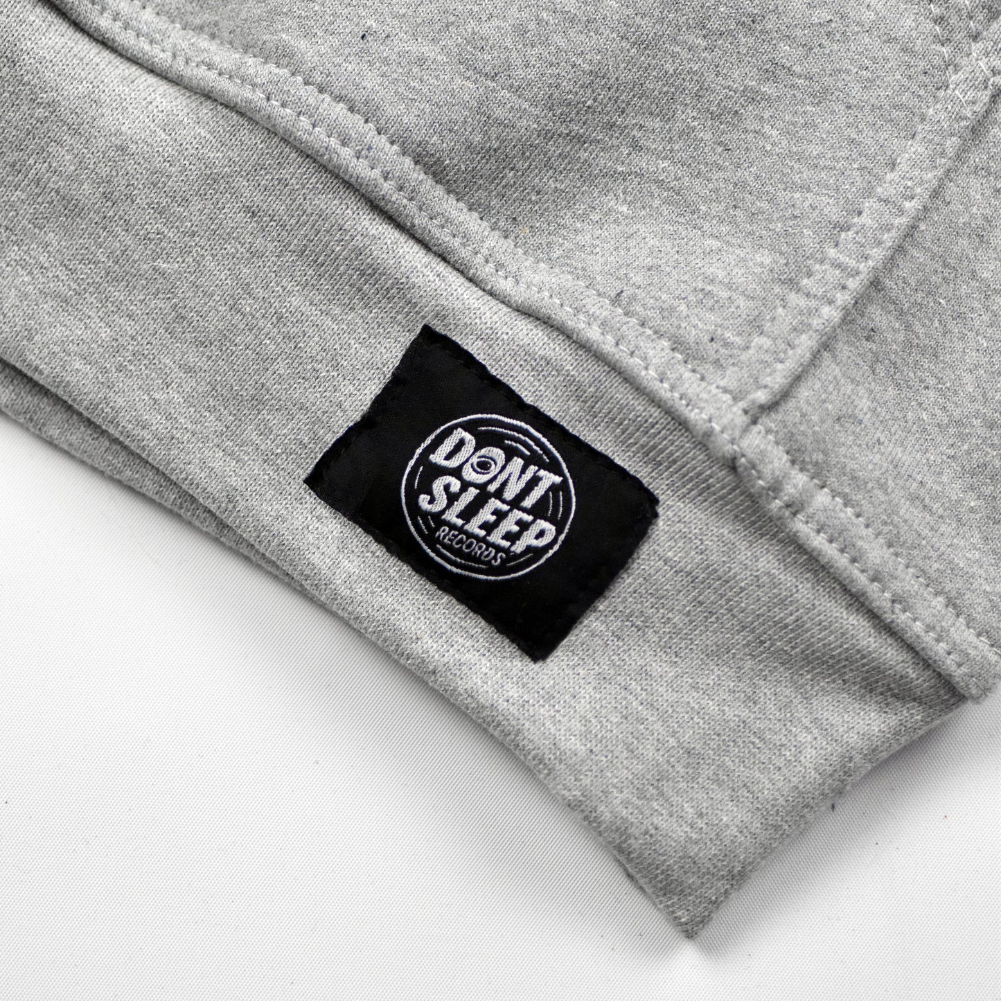 Grey Woven Label Hoodie