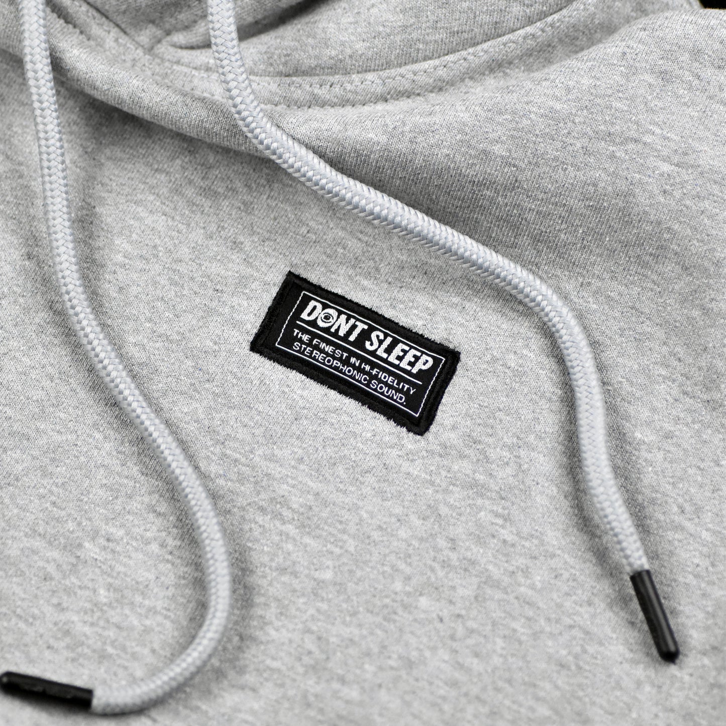 Grey Woven Label Hoodie