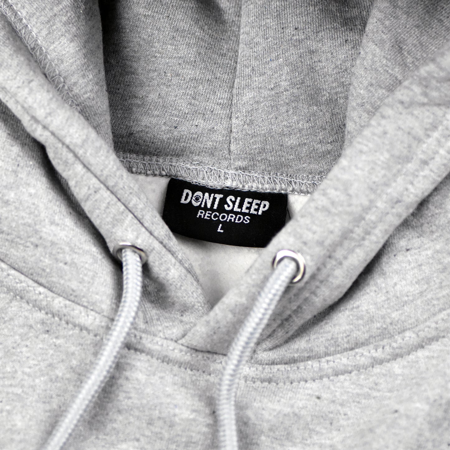 Grey Woven Label Hoodie