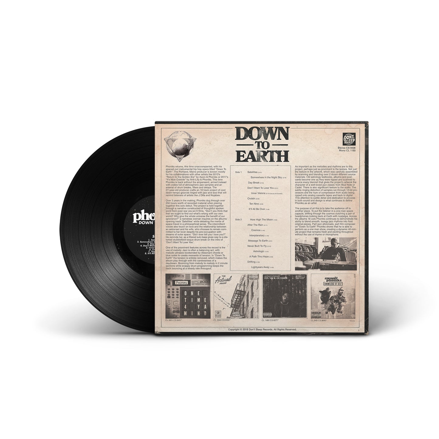 Phoniks - Down To Earth 12" Vinyl
