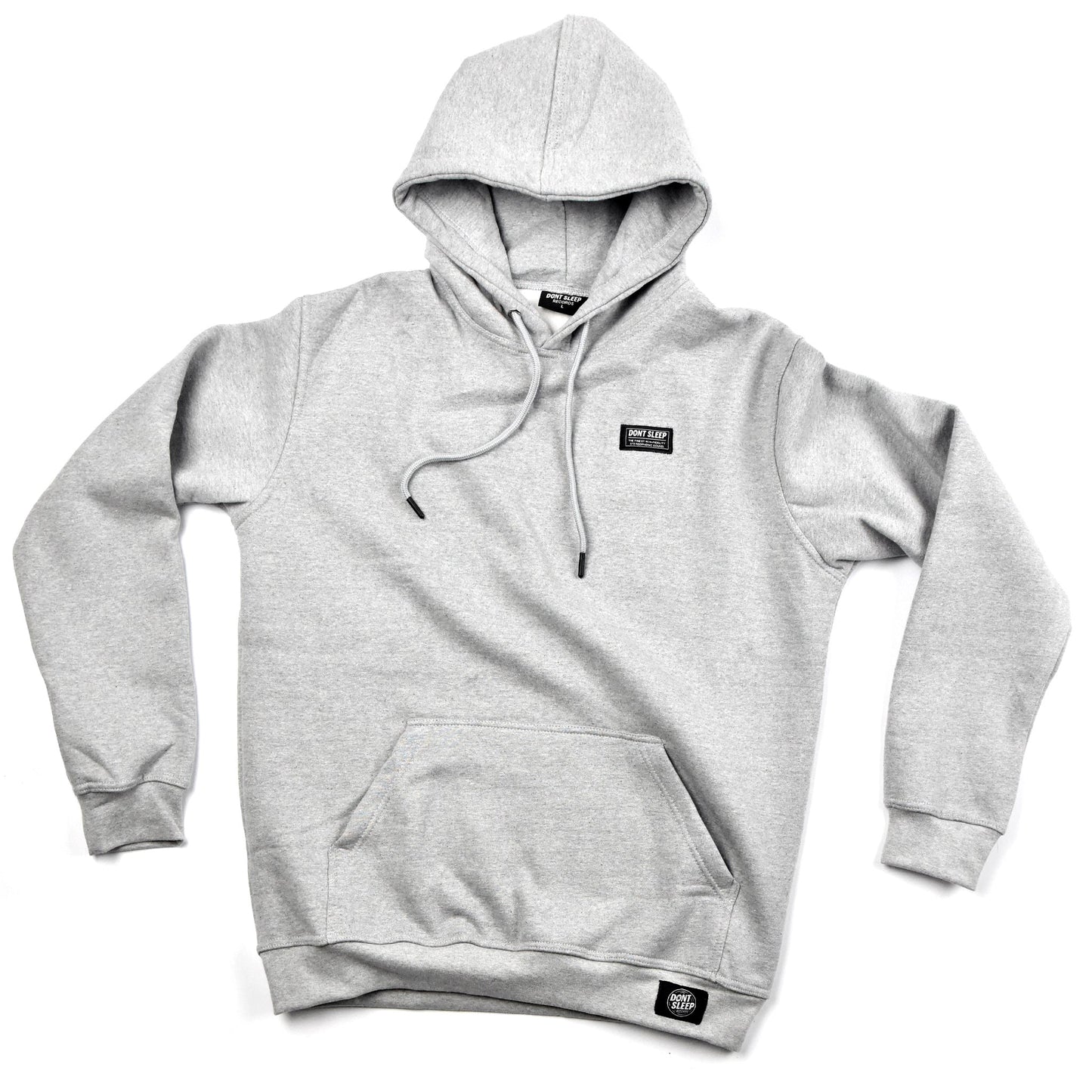 Grey Woven Label Hoodie